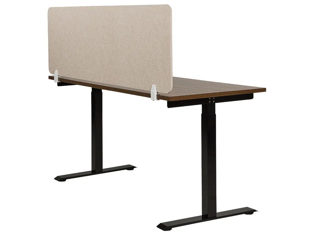 Desk Screen SPLIT 160 x 50 cm Beige_894606