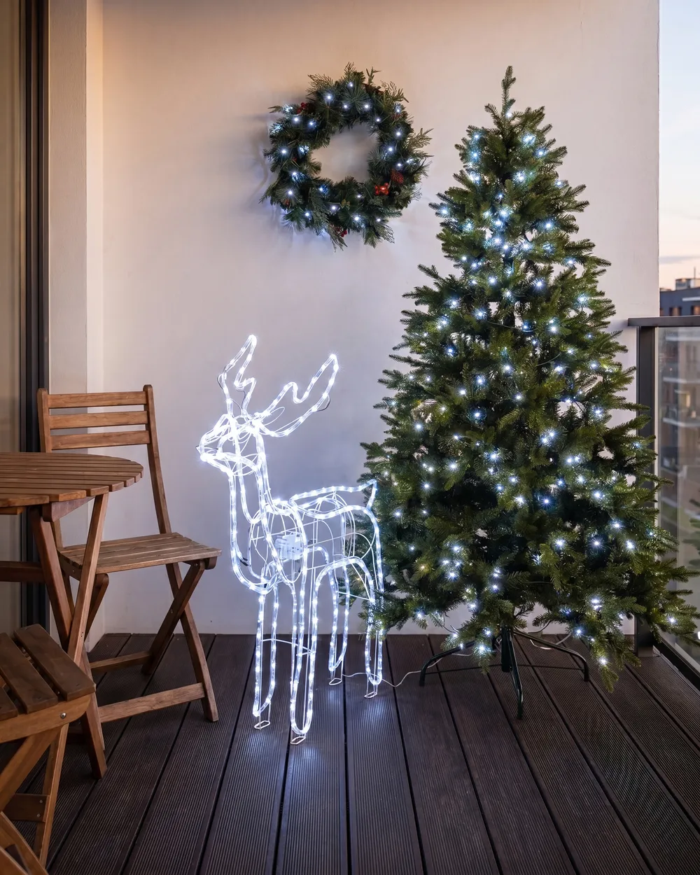 Ulkokoriste LED-valo INNNES 94 cm Poro Valkoinen_1118447