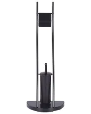 Toilet Roll and Brush Holder SOACHA Metal Black_821906