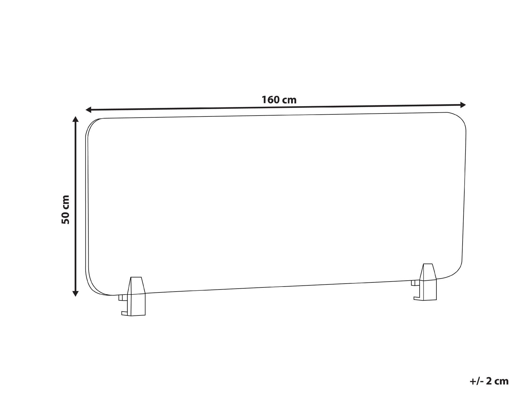 Desk Screen SPLIT 160 x 50 cm Green_1015121