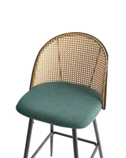 Set of 2 Bar Chairs CORNELL Metal Green_970236