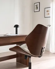 Desk Chair LOMPOC Boucle Off-White_1049111