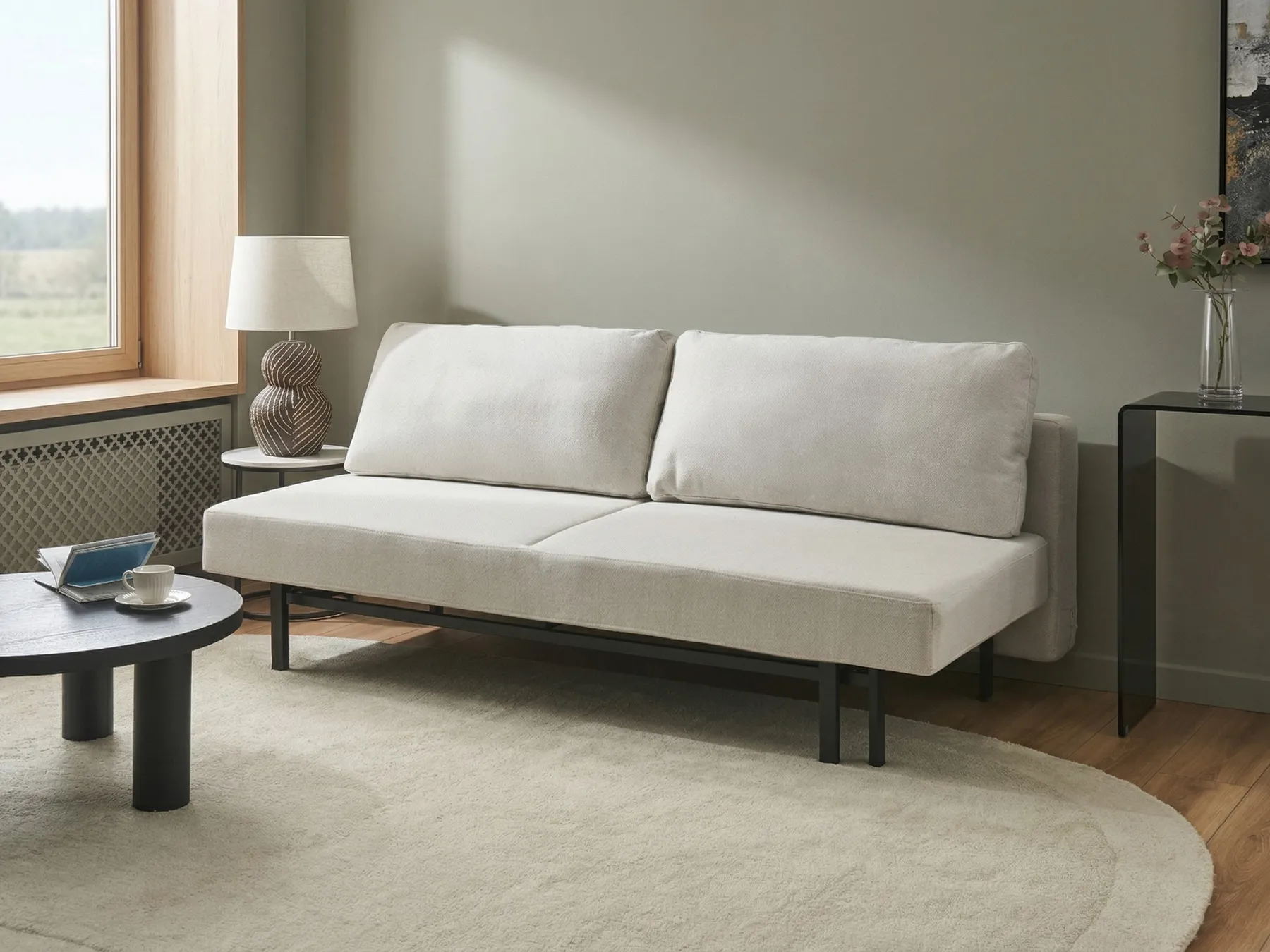 Bäddsoffa 3-sits ROYKKA Off-White_1071592