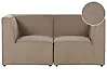 Modular Sofa 2 Seater LEMVIG Corduroy Taupe