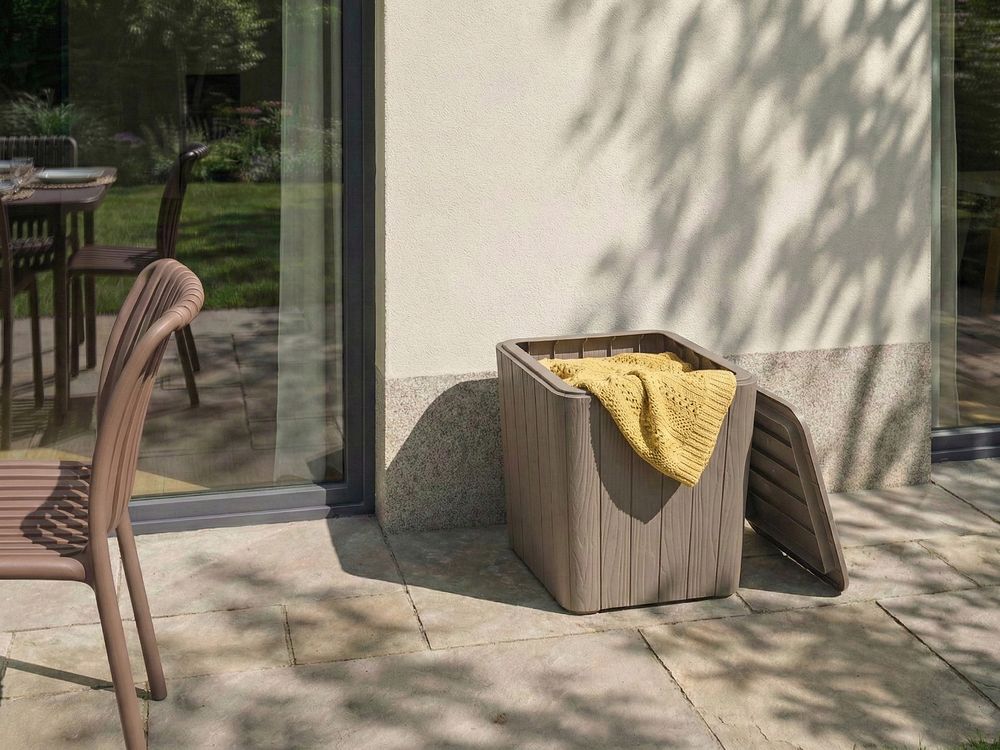 Förvaringslåda SARANDI 40 cm 40 cm Taupe