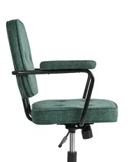 Desk Chair PAWNEE Fabric Dark Green_1057377
