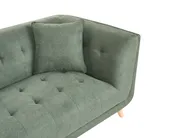 Sofa 2 Seater HABO with Ottoman Fabric Green_1076896
