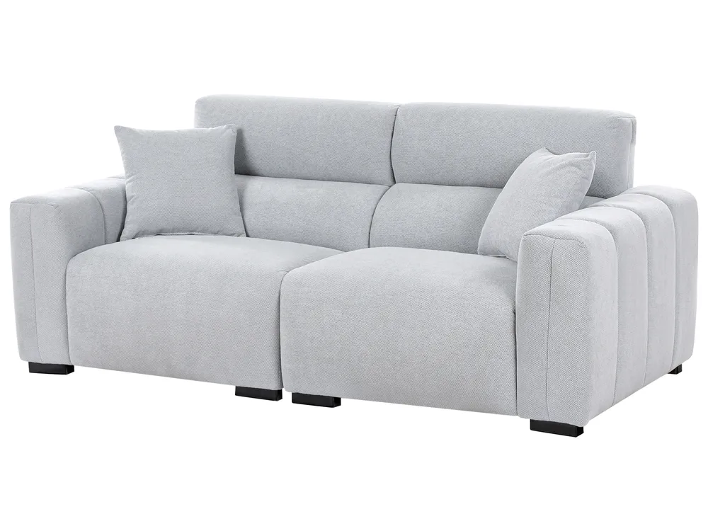 Sofa 3 Seater FAUSKAN Fabric Light Blue_969034
