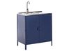 Outdoor Kitchen Cabinet with Sink VILAMA Blue