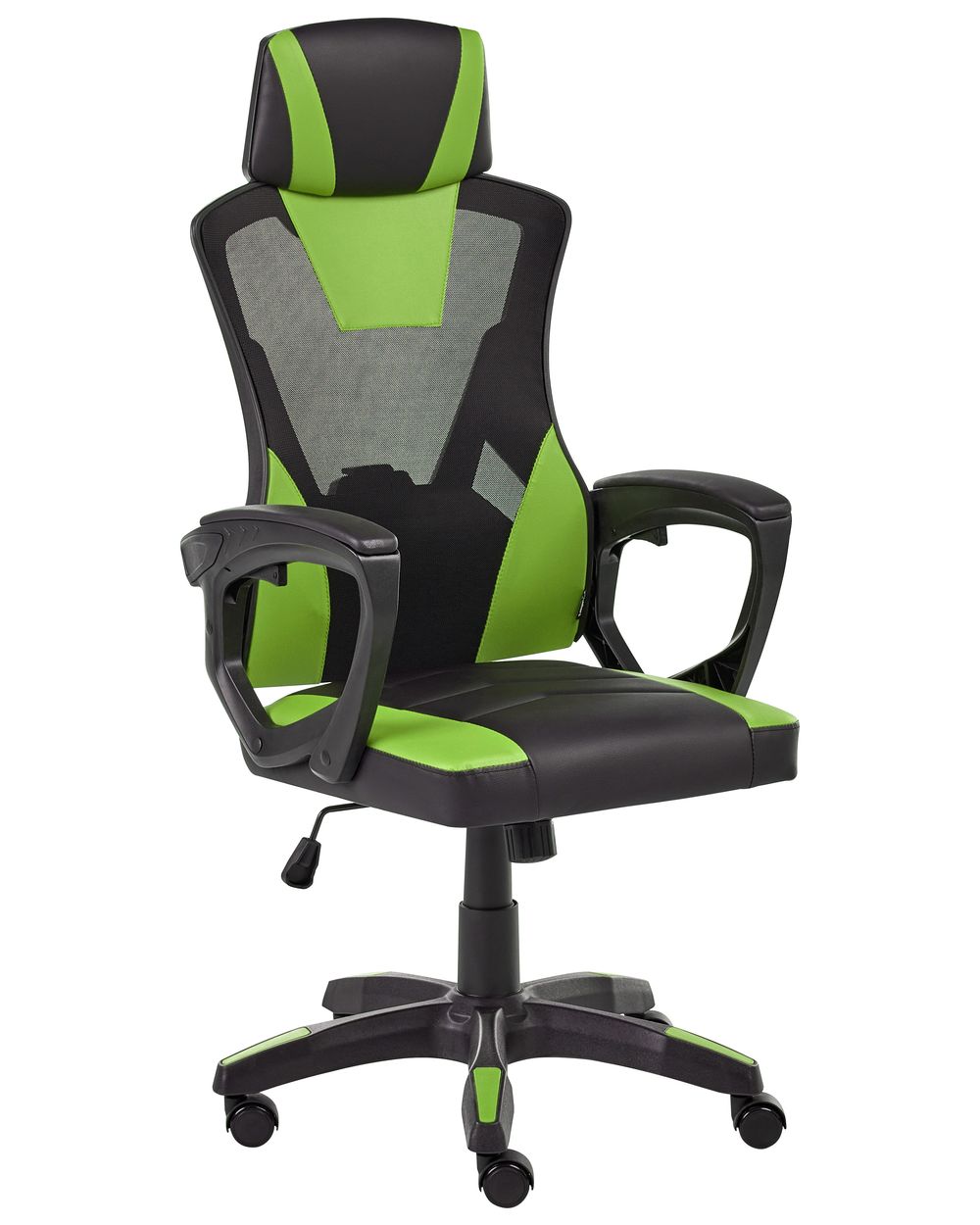 Office Chair IGNIS Faux Leather Lime Green