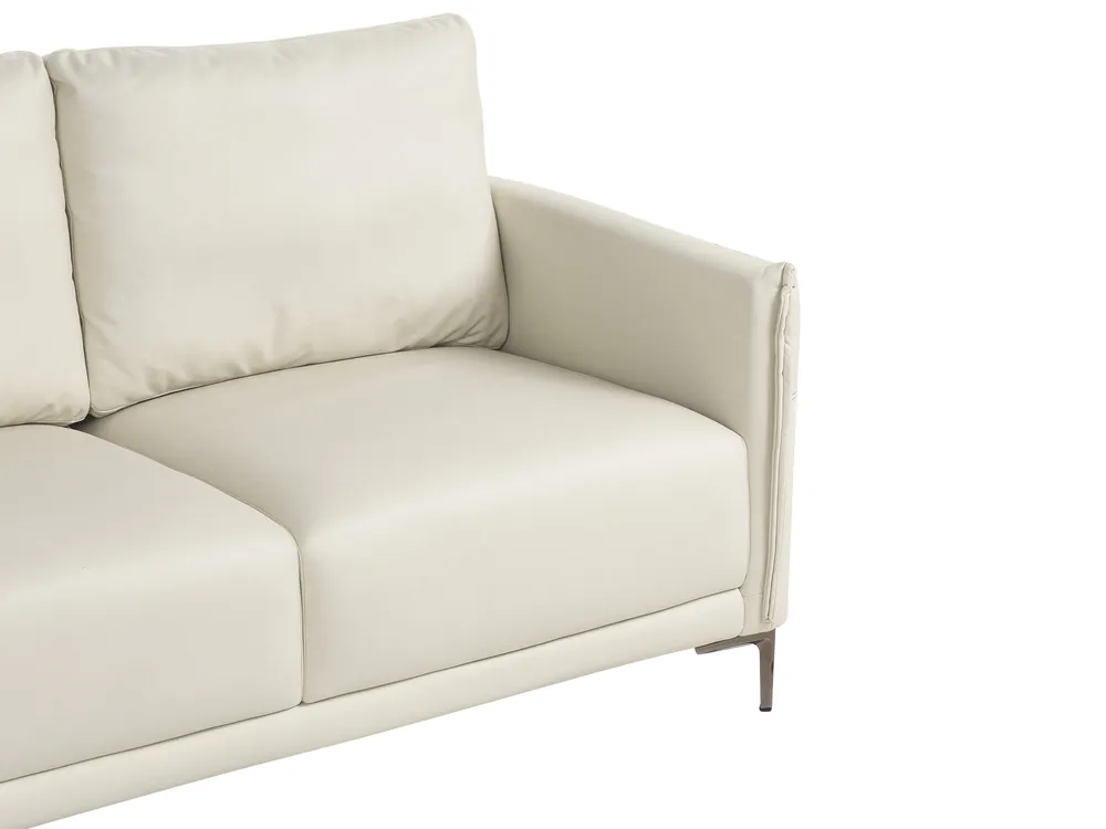 Living Room Set 6 Seater CILENS Fabric Light Beige_1117304