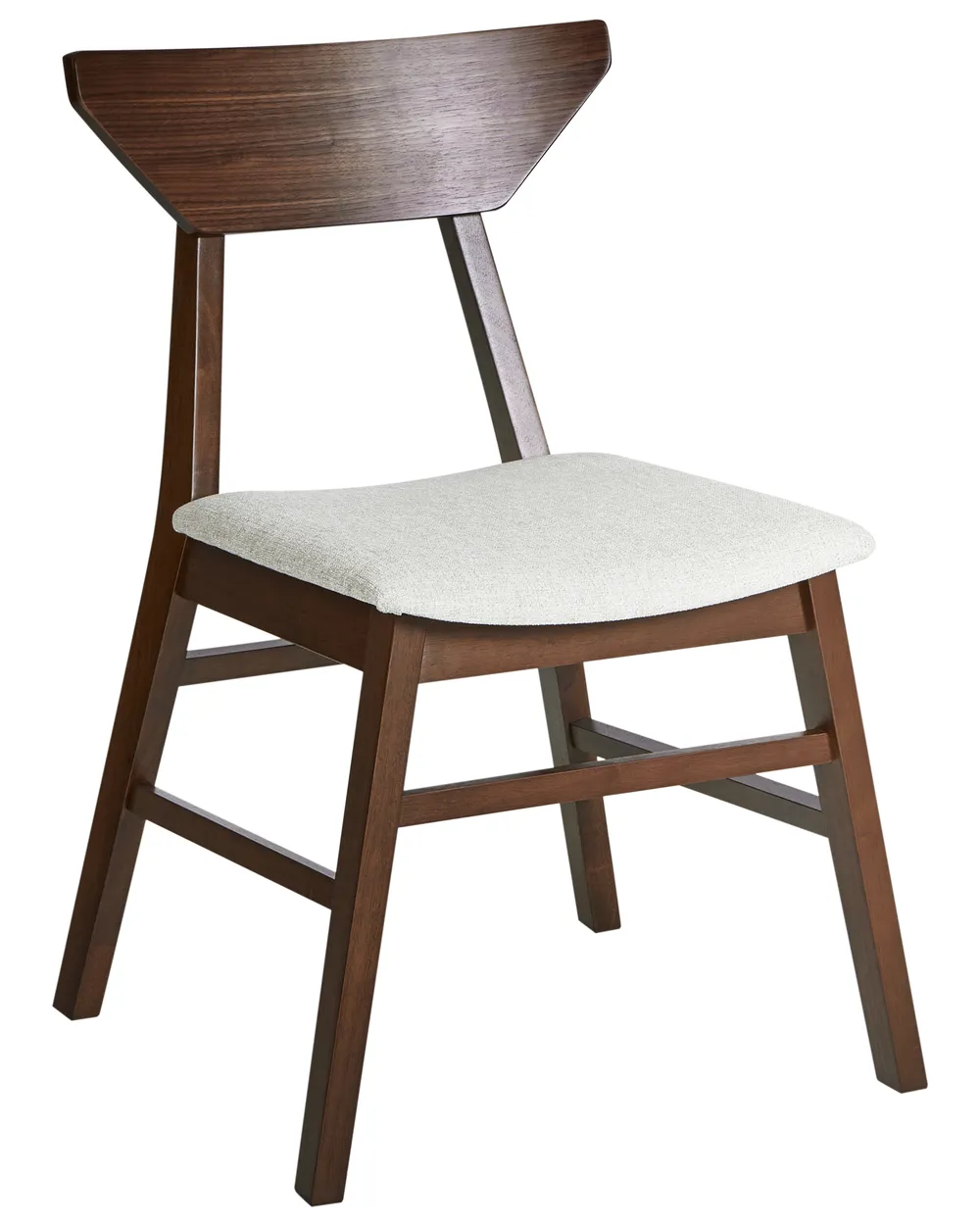 Set of 2 Dining Chairs HOPKINS Wood Dark Brown_975768