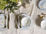 Set med 12 matserviser LOVAGE Porslin Vit_1069085