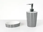 5-Piece Bathroom Accessories Set LIRCAY Black/ White_996475