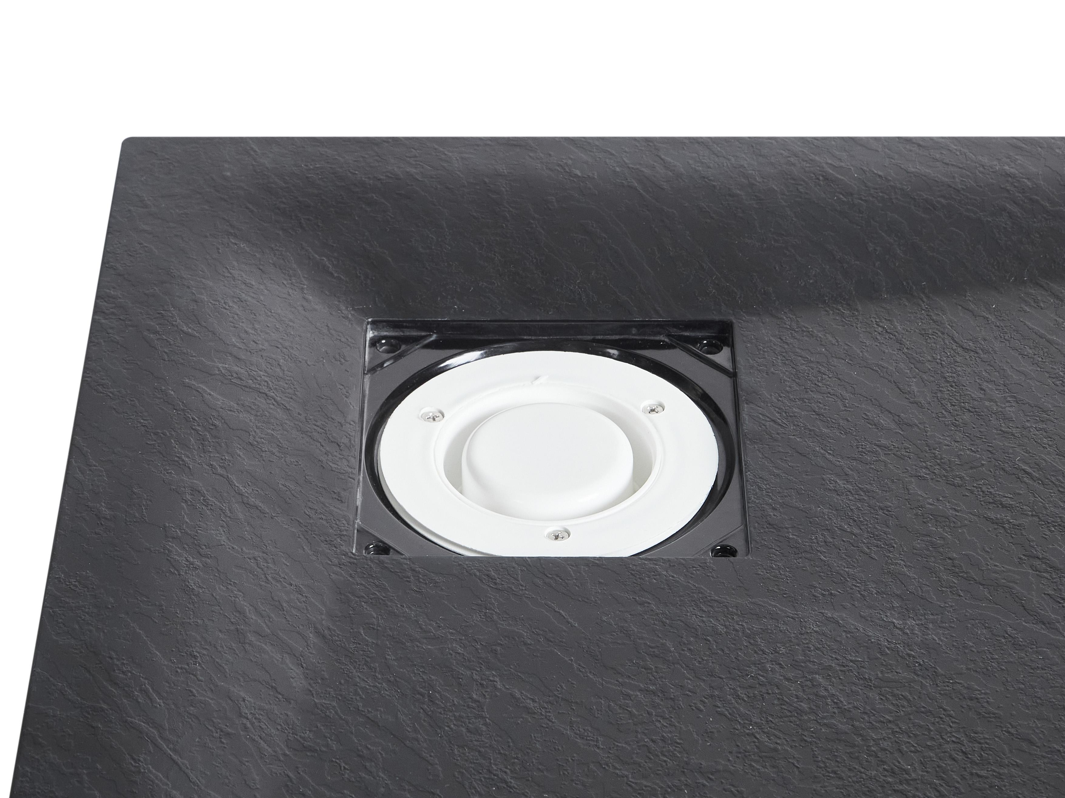 Dusjkar PARON 90 x 90 x 3 cm Svart_968660