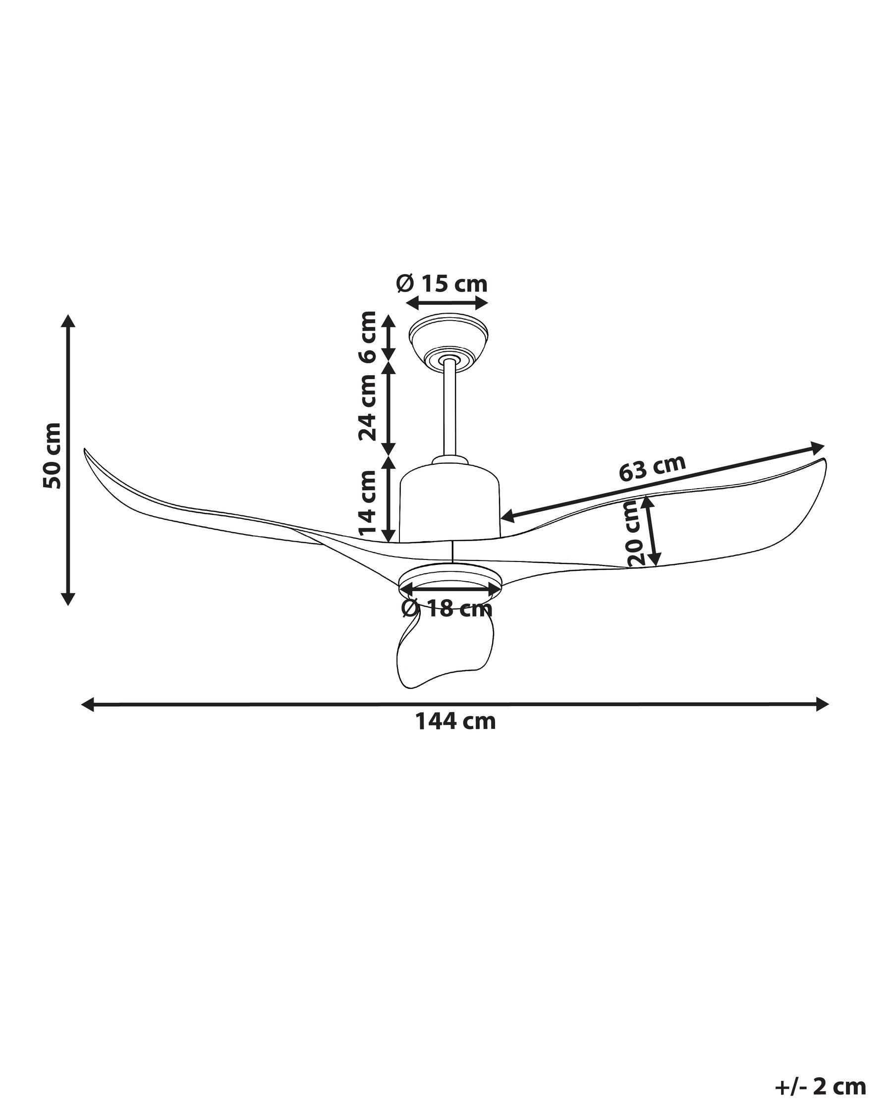 Ceiling Fan ROSEAU Brown_1032004