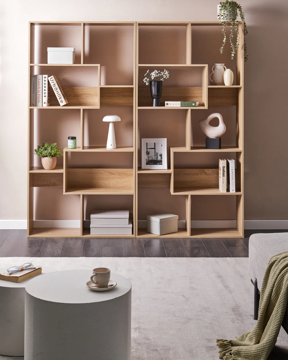 6 Tier Bookcase CHATEH 180 cm Light Brown_1003844