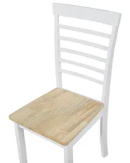 Set of 2 Dining Chairs BATTERSBY Wood White_785912
