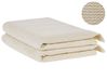 Pyyhesetti 2 kpl ATIU Puuvillafrotee Beige