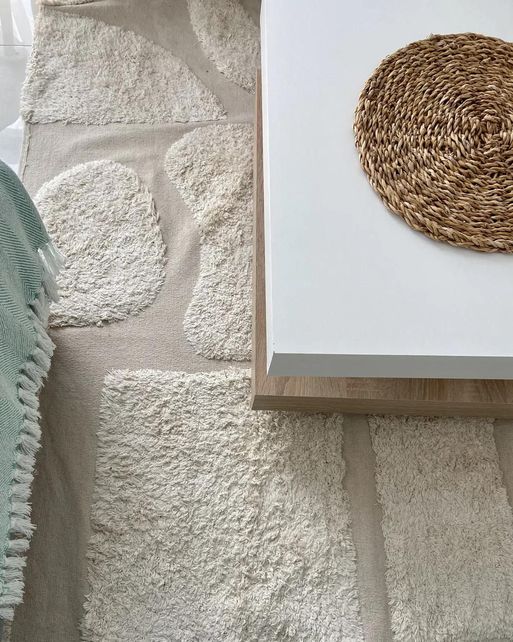 Matta DIYADIN Beige 160 x 230 cm Bomull_877846