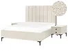 Bedroom Set SEZANNE Boucle Off-White 160 x 200 cm (EU King Size)