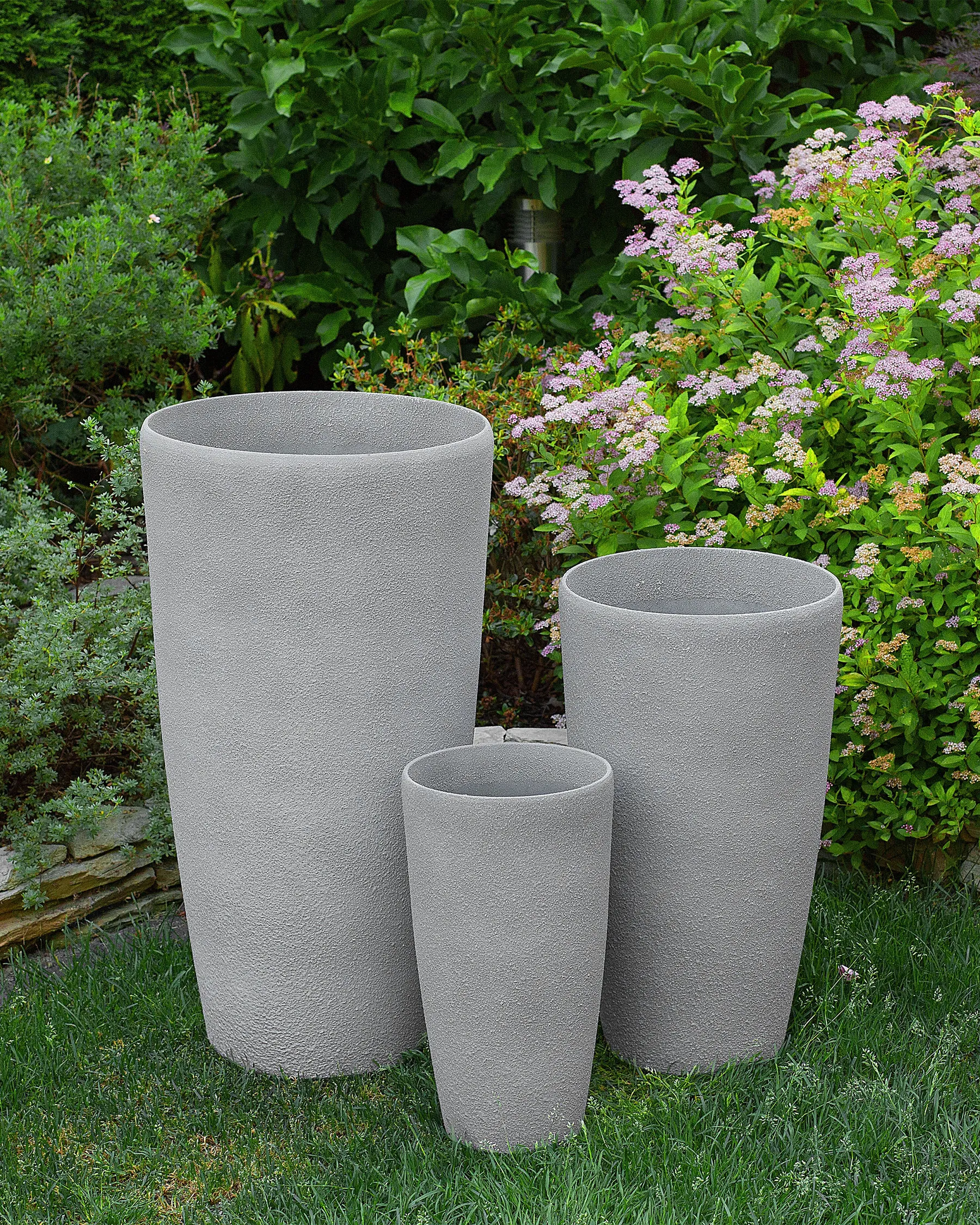 Blomkruka ABDERA 31 cm Grå_692049