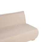 Sofa Bed 2 Seater ABISKO Faux Linen Beige_1030860