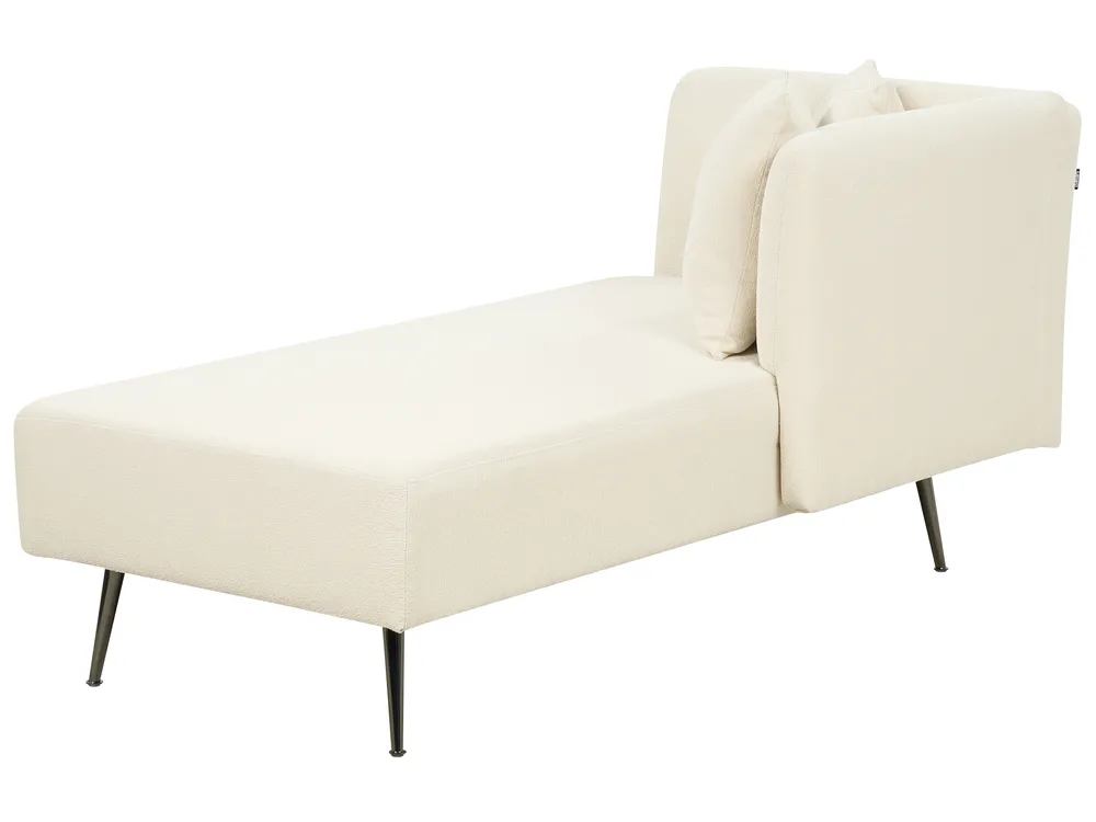 Left-Hand Chaise Longue RIOM Boucle Off-White_883698