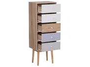 5 Drawer Chest FOLEY Multicolour_753735