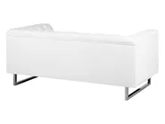 Sofa 2 Seater VISSLAND Faux Leather White_741067