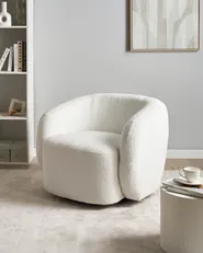 Svängbar fåtölj TORE Off-White_1006418