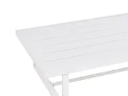 Garden Lounge Set with Table 5 Seater SERLA Metal White_930787