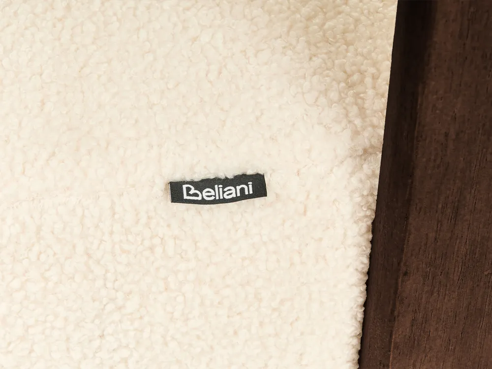 Soffa 2-sits ILBRO Bouclé Off-White/ Mörkbrun_984858