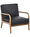 Armchair SENNELS Leather Black