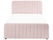 Sänky säilytystilalla LUNAN Pastellipinkki 120 x 200 cm_1051424