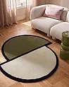 Matto SAKARO Tummanvihreä ø 160 cm Villa