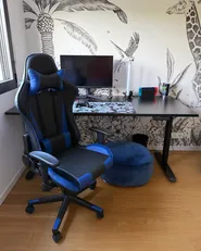 Kontorsstol GAMER Konstläder Mörkblå_1062374