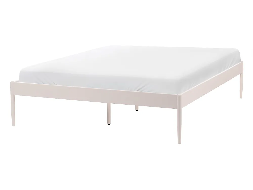 Sänky Metalli VAURS 140 x 200 cm Vaaleanbeige