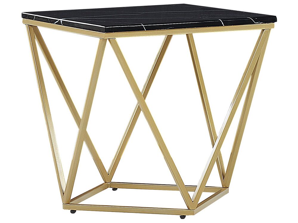 Side Table MALIBU Black/ Gold