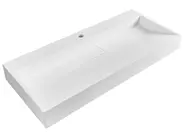 Wall Hung Basin QUENKO 1000 x 460 mm Mineral Cast White_981232