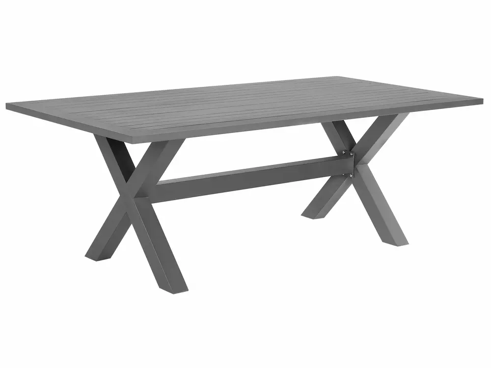 Garden Dining Set 6 Seater CASCAIS with Cushions PE Rattan Grey_739936
