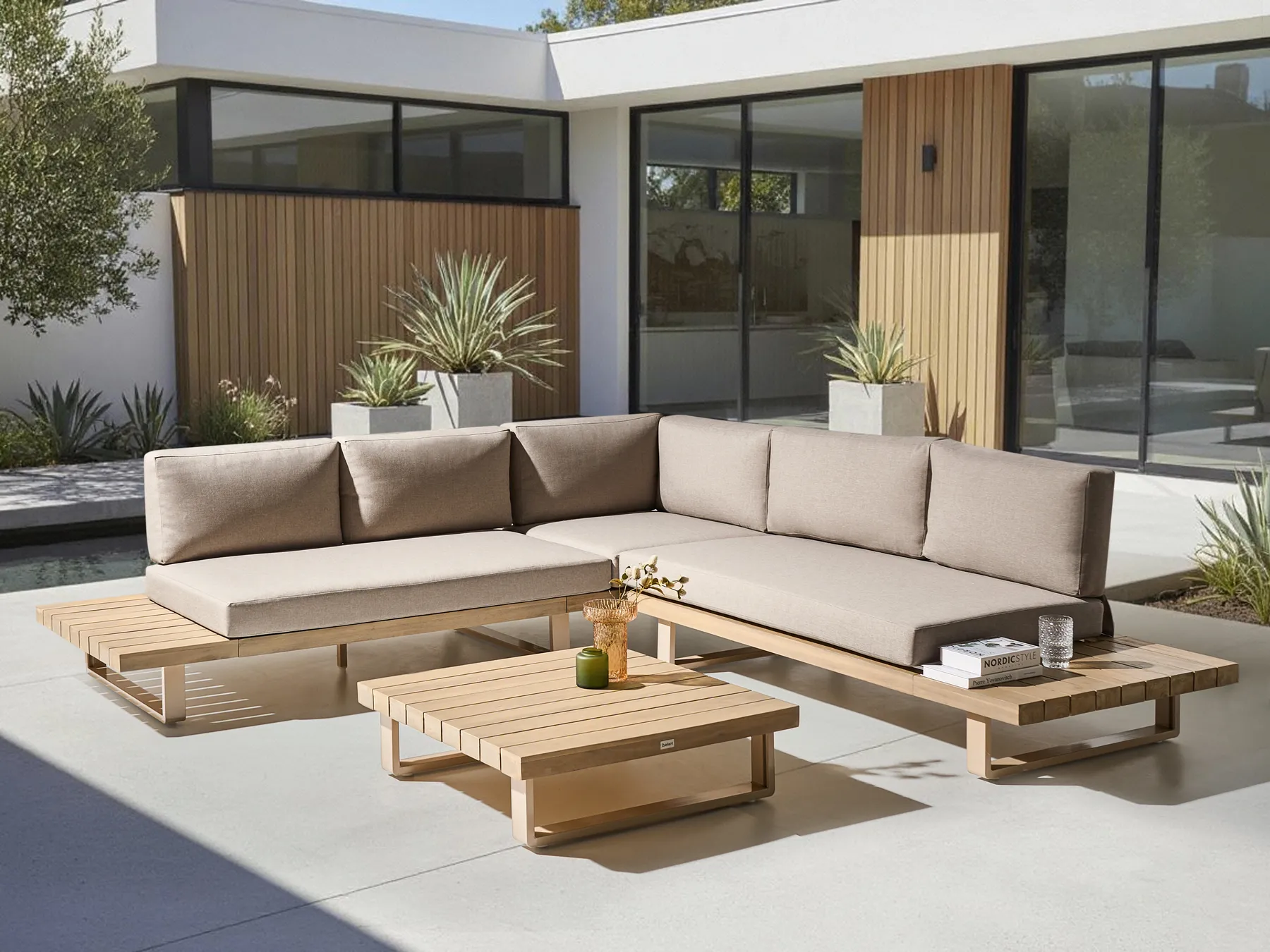 Outdoor Cushion Cover Set MYKONOS Taupe_1020599