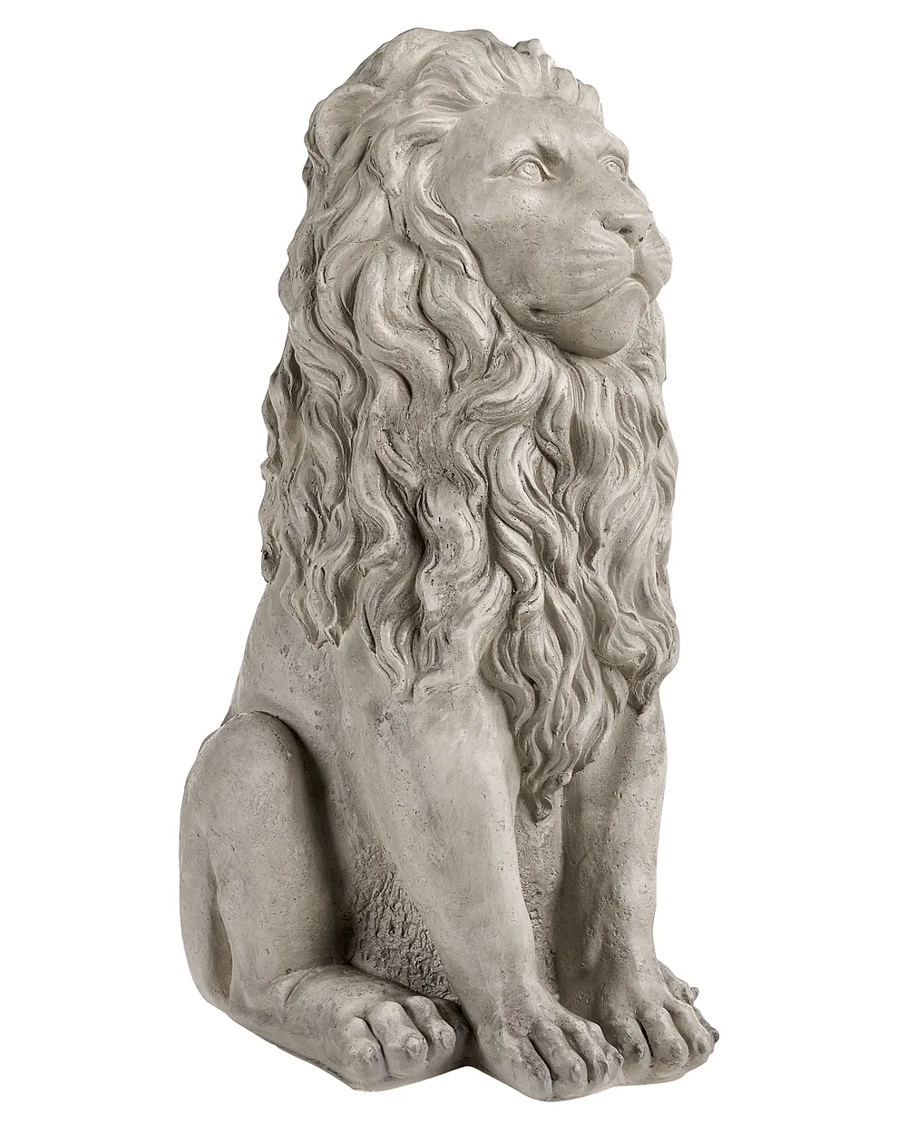 Hagestatue LEONE Løve Lysegrå