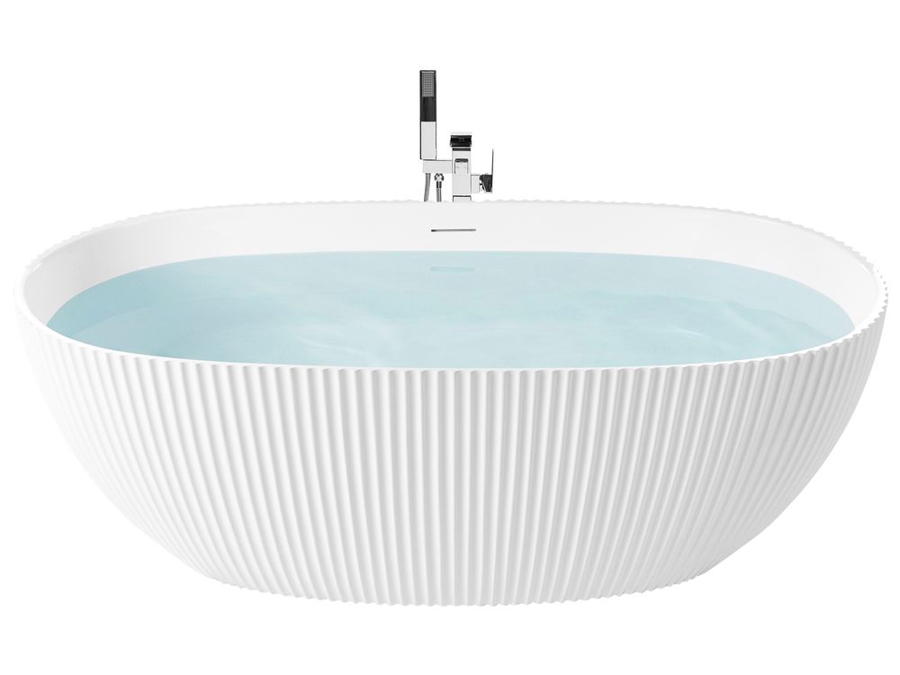 Fristående badkar JUTAI 1700 x 810 mm Vit