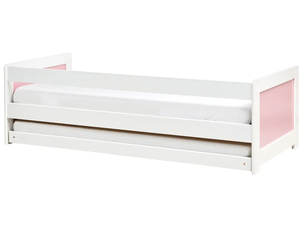 Utdragbar säng Furu GRAVELINES 90 x 200 cm Rosa_1004442
