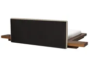 Bed with LED Boucle ZEN 180 x 200 cm (EU Super King) Brown Ash Wood_1079921