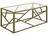Coffee Table ORLAND Glass Gold