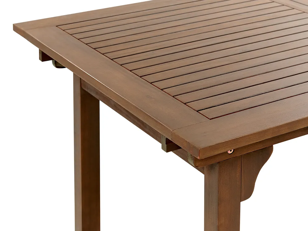 Garden Dining Set 6 Seater AMANTEA PREMIUM Acacia Wood Blue_1070874