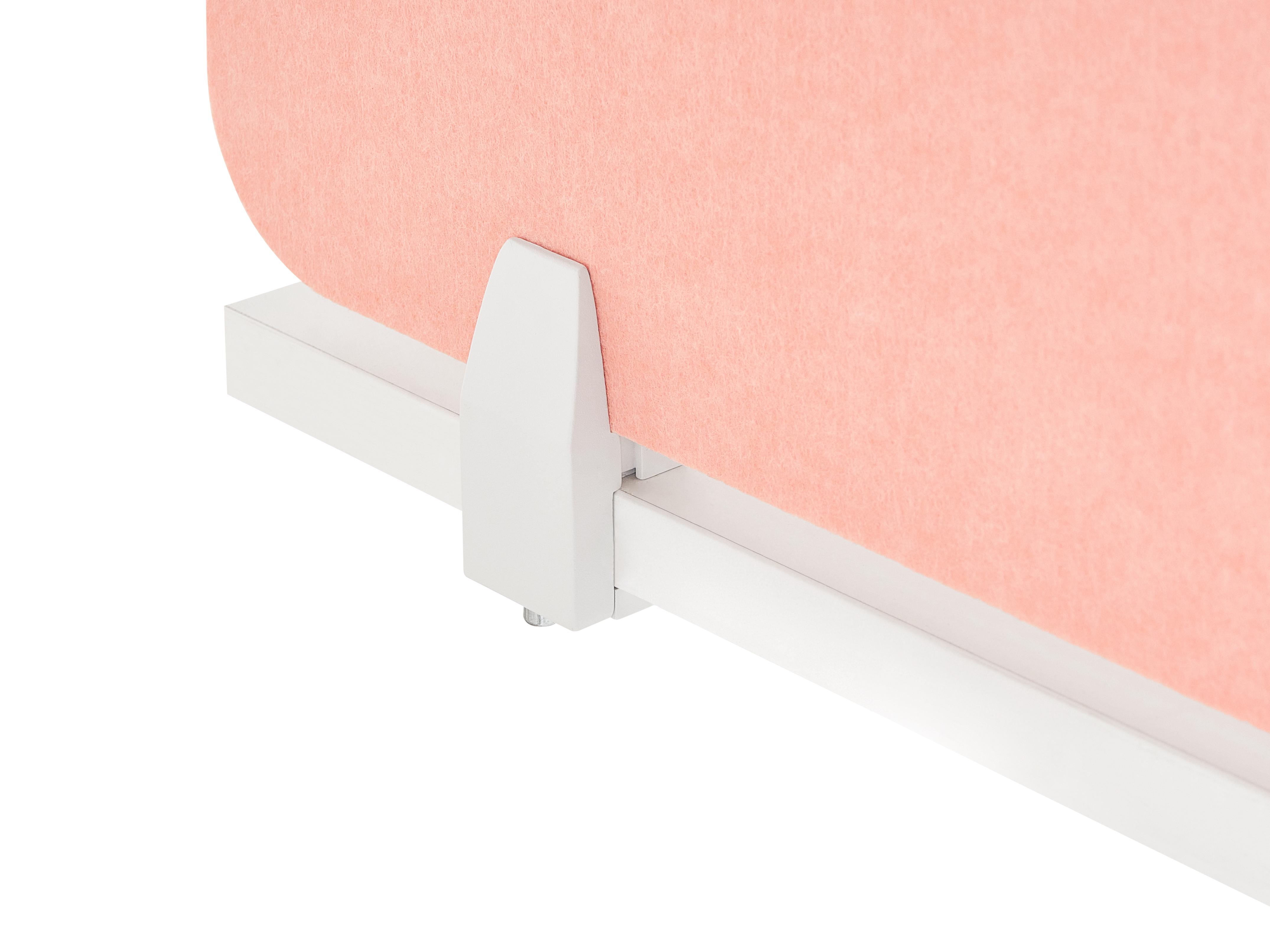 Desk Screen SPLIT 160 x 50 cm Peach Pink_1050631