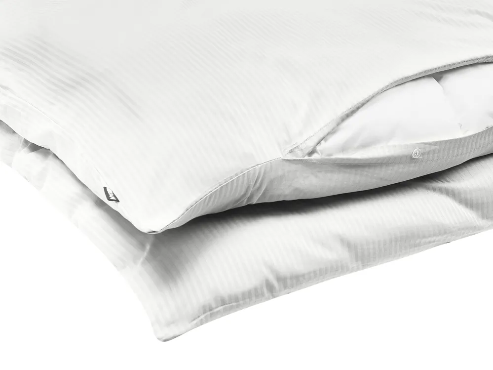 Duvet Cover Set AVONDALE 155 x 220 cm Sateen Cotton White_815195
